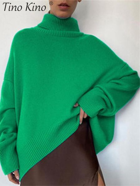 women s sweaters knitted turtleneck sweater oversize long batwing sleeve loose ladies pullover jumper winter warm female 220829, White;black
women s sweaters knitted turtleneck sweater oversize long batwing sleeve loose ladies pullover jumper winter warm female 220829, White;black