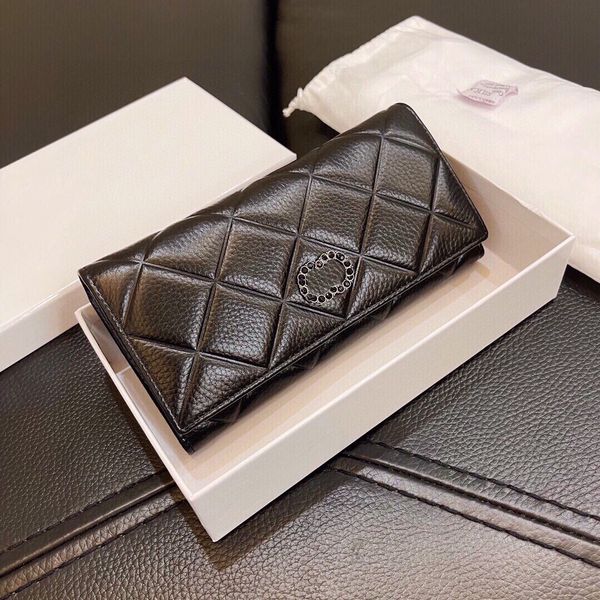 womens calfskin card holder wallet black bags quilted insert change bifold purse lareg capacity multi pochette luxury designer pouch 19x10cm, Red;black
womens calfskin card holder wallet black bags quilted insert change bifold purse lareg capacity multi pochette luxury designer pouch 19x10cm, Red;black