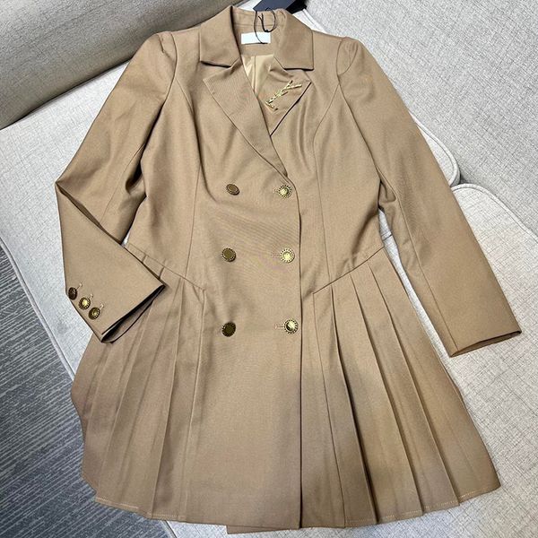 letter pin blazers dress lady lapel neck dresses gold button ornament slim dress 2 colors luxury skirts, Black;gray
letter pin blazers dress lady lapel neck dresses gold button ornament slim dress 2 colors luxury skirts, Black;gray