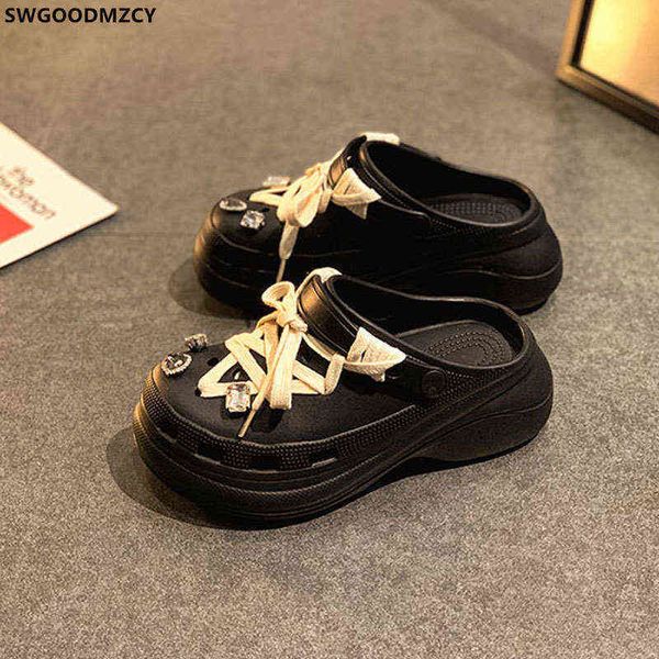 sandals mules shoes women platform slippers summer 2022 ladies slides designer woman zapatos mujer 220623, Black
sandals mules shoes women platform slippers summer 2022 ladies slides designer woman zapatos mujer 220623, Black