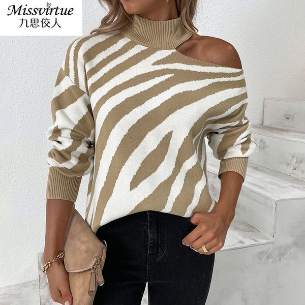 women s sweaters knitted korean fashion tiger stripe luxury brand turtleneck hollow out casual winter clothes 220829, White;black
women s sweaters knitted korean fashion tiger stripe luxury brand turtleneck hollow out casual winter clothes 220829, White;black