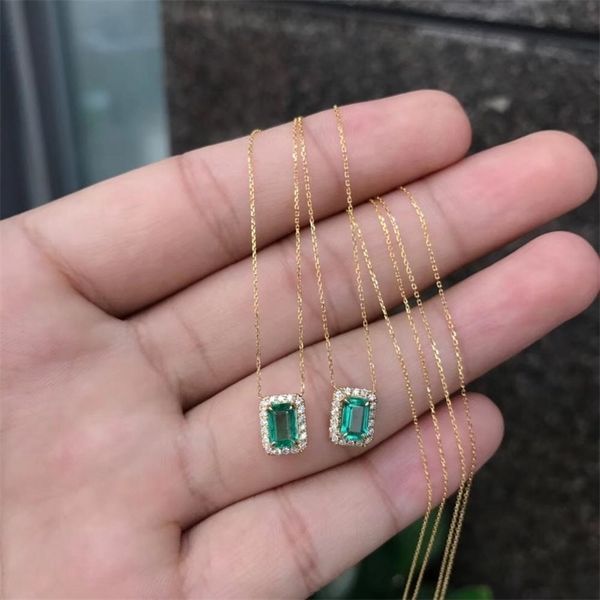 pendant necklaces aeaw jewelry 18k white gold 05ct natural emerald cut green gemstone women 220829, Silver
pendant necklaces aeaw jewelry 18k white gold 05ct natural emerald cut green gemstone women 220829, Silver