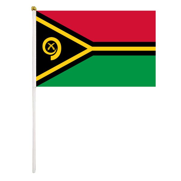 vanuatu handheld flag 14x21 cm polyester mini hand waving flags with plastic flagpoles for festival events celebration
vanuatu handheld flag 14x21 cm polyester mini hand waving flags with plastic flagpoles for festival events celebration