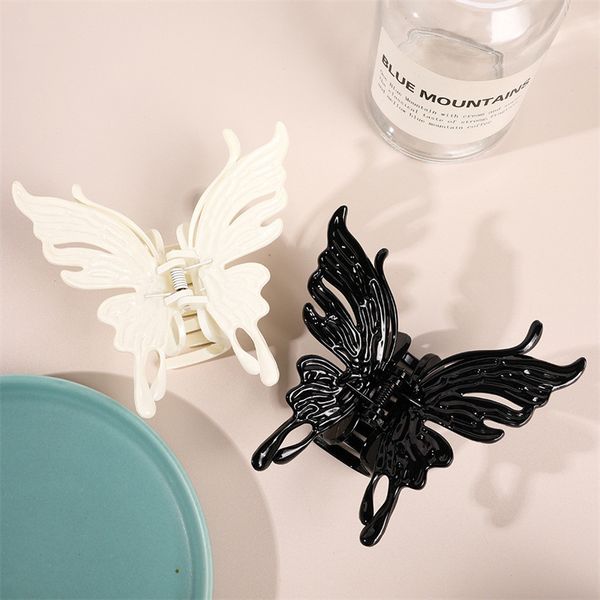 women large butterfly hair clamp clips hollow out plastic animal claws hairpins european female wash scrunchies ponytail jewelry headdress w, Slivery;golden
women large butterfly hair clamp clips hollow out plastic animal claws hairpins european female wash scrunchies ponytail jewelry headdress w, Slivery;golden
