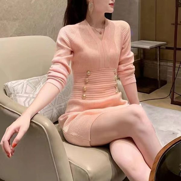 22 designers v-neck dresses fashion heavy metal cardigan dress women casual long sleeve knit sweater sportswear streetwear luxurys fit clot, Black;gray
22 designers v-neck dresses fashion heavy metal cardigan dress women casual long sleeve knit sweater sportswear streetwear luxurys fit clot, Black;gray