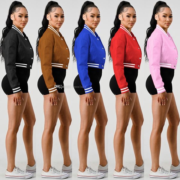 women clothing casual baseball jacket autumn and winter new thread elastic leather short coat, Black;brown
women clothing casual baseball jacket autumn and winter new thread elastic leather short coat, Black;brown
