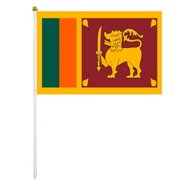 sri lanka handheld flag 14x21 cm polyester mini hand waving flags with plastic flagpoles for festival events celebration
sri lanka handheld flag 14x21 cm polyester mini hand waving flags with plastic flagpoles for festival events celebration