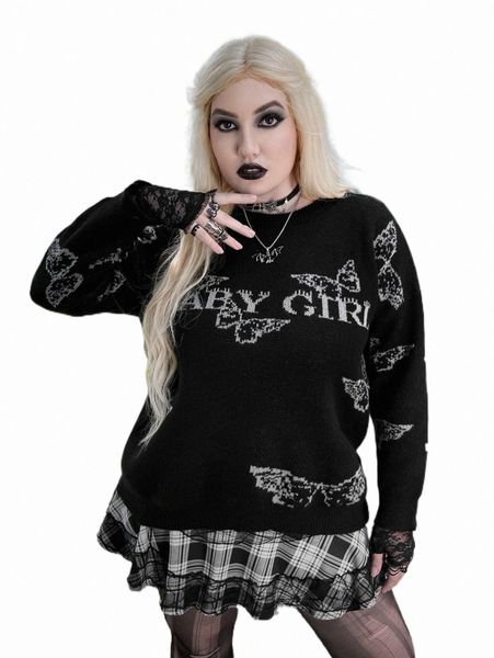 plus size t-shirt plus butterfly & letter pattern drop shoulder sweater a2ao#, Black
plus size t-shirt plus butterfly & letter pattern drop shoulder sweater a2ao#, Black