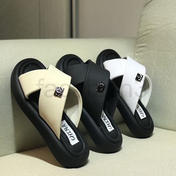 sandals designer small fragrance slippers women's 2022 summer high version thick bottom one line casual shoes high-grade cross flats, Black
sandals designer small fragrance slippers women's 2022 summer high version thick bottom one line casual shoes high-grade cross flats, Black