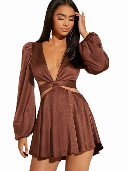 women's jumpsuits & rompers bae plunge neck lantern sleeve cut out tie back romper 20dx#, Black;white
women's jumpsuits & rompers bae plunge neck lantern sleeve cut out tie back romper 20dx#, Black;white