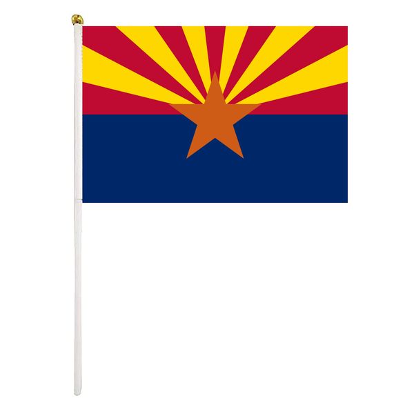 arizona handheld flag 14x21cm mini hand waving flag banner with plastic flagpole for office festival events celebration
arizona handheld flag 14x21cm mini hand waving flag banner with plastic flagpole for office festival events celebration