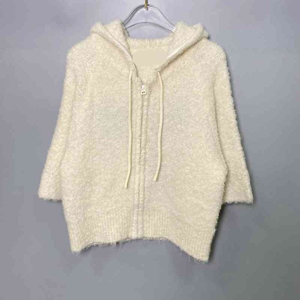 women's knits tees d autumn and winter fashion 8 letter embroidery hooded zipper cashmere knitted cardigan jacket loose age reducing fe, White
women's knits tees d autumn and winter fashion 8 letter embroidery hooded zipper cashmere knitted cardigan jacket loose age reducing fe, White