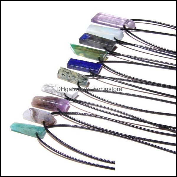 pendant necklaces healing irregar stone rec bar crystal quartz opal pendant necklace leather chains for men women fash dhseller2010 dhqlb, Silver
pendant necklaces healing irregar stone rec bar crystal quartz opal pendant necklace leather chains for men women fash dhseller2010 dhqlb, Silver