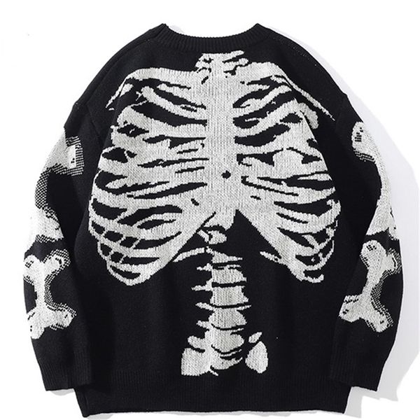 mens sweaters men oversized black loose skeleton bone print women vintage retro knitted autumn cotton pullover 220829, White;black
mens sweaters men oversized black loose skeleton bone print women vintage retro knitted autumn cotton pullover 220829, White;black