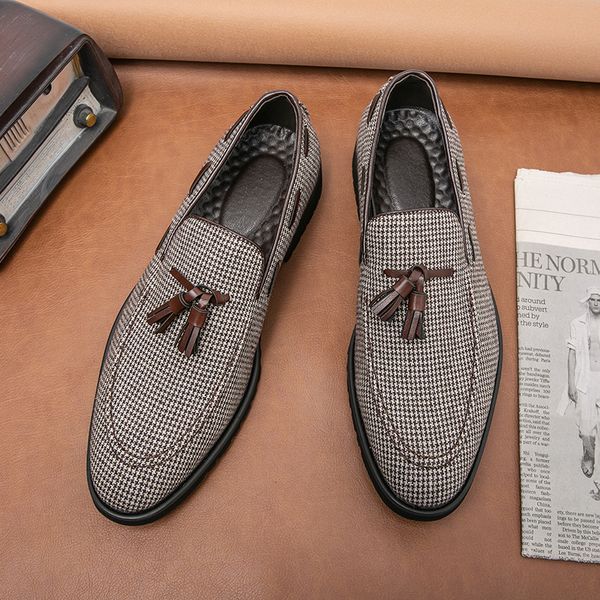 loafers men shoes houndstooth cotton tassel slip-on fashion business casual daily all-match ad003, Black
loafers men shoes houndstooth cotton tassel slip-on fashion business casual daily all-match ad003, Black