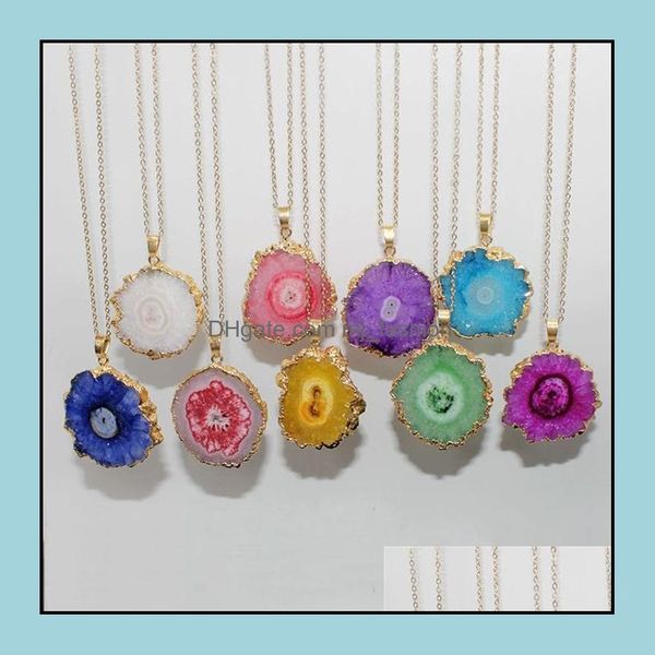pendant necklaces inspired jewelry sunflower grainy natural druzy pendant handmade gold plating necklaces for women drop de mjfashion dhvhy, Silver
pendant necklaces inspired jewelry sunflower grainy natural druzy pendant handmade gold plating necklaces for women drop de mjfashion dhvhy, Silver