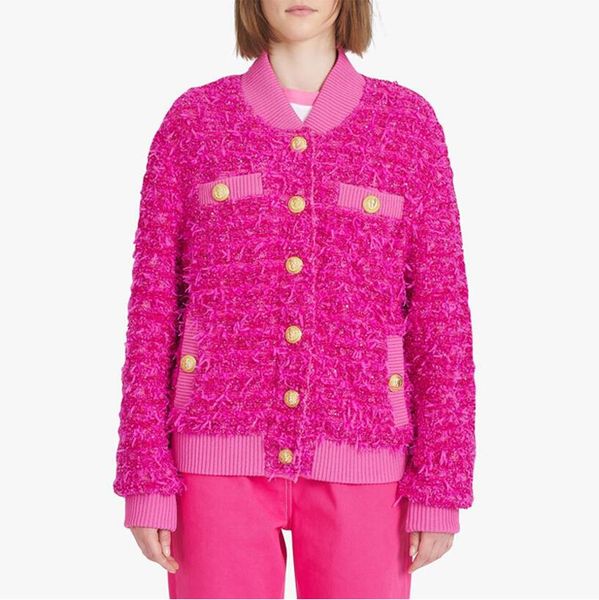 autumn winter european women's jackets lion button sequin wool knit baseball jacket jacket, Black;brown
autumn winter european women's jackets lion button sequin wool knit baseball jacket jacket, Black;brown