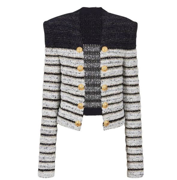 autumn winter european and american star female jacket stripe spell color knit cardigan jacket, Black;brown
autumn winter european and american star female jacket stripe spell color knit cardigan jacket, Black;brown