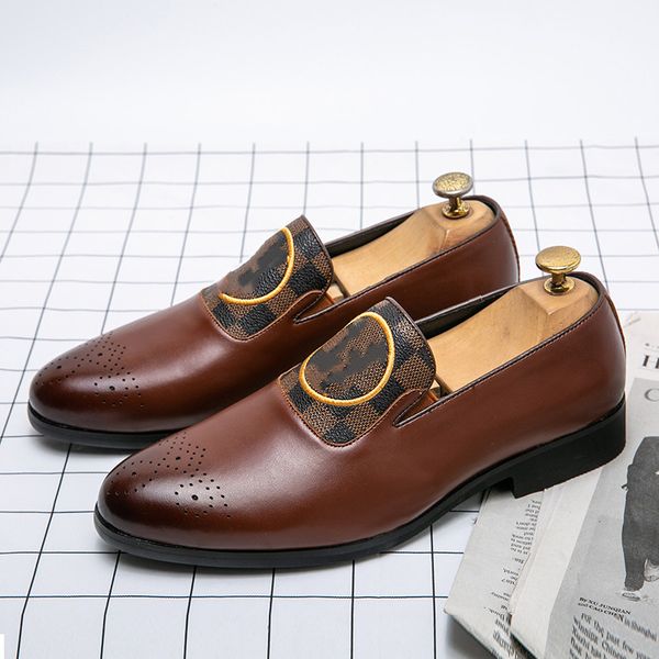 Loafers Men Shoes Color-blocking PU Stitching Pointed Toe Fashion Business Casual Wedding Party Daily All-match AD029, Clear
Loafers Men Shoes Color-blocking PU Stitching Pointed Toe Fashion Business Casual Wedding Party Daily All-match AD029, Clear