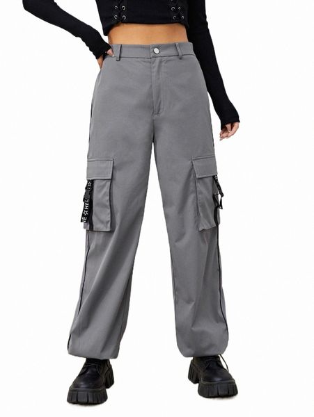 women's pants & capris high waist buckled flap pocket side cargo pants 06np#, Black;white
women's pants & capris high waist buckled flap pocket side cargo pants 06np#, Black;white