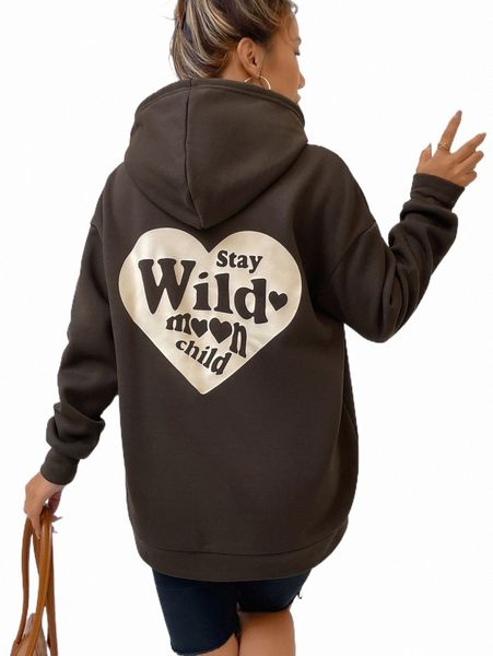 women's hoodies & sweatshirts slogan & heart print drop shoulder drawstring thermal hoodie g8tc#, Black
women's hoodies & sweatshirts slogan & heart print drop shoulder drawstring thermal hoodie g8tc#, Black