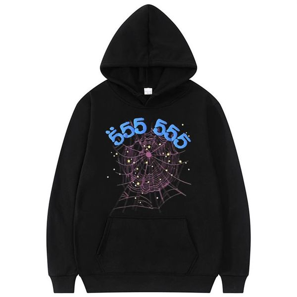 fashion creativity sp5der 555555 angel number hoodie men women spider web pattern sweatshirt loose clothing244t, Black
fashion creativity sp5der 555555 angel number hoodie men women spider web pattern sweatshirt loose clothing244t, Black
