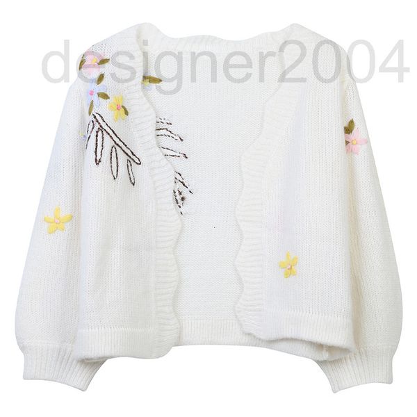 women's sweaters designer french knitted cardigan 2022 autumn new color contrast flower embroidery sweet and gentle wind edge collar lo, White;black
women's sweaters designer french knitted cardigan 2022 autumn new color contrast flower embroidery sweet and gentle wind edge collar lo, White;black