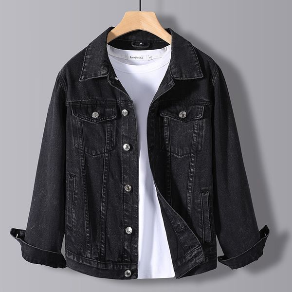 men's jackets spring autumn denim men black water wash all match street harajuku student cowboy male clothing 5xl 220830, Black;brown
men's jackets spring autumn denim men black water wash all match street harajuku student cowboy male clothing 5xl 220830, Black;brown