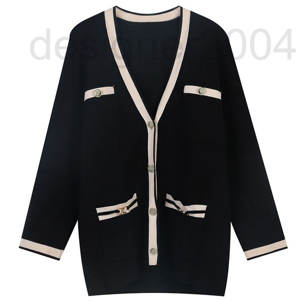 women's sweaters designer french autumn and winter new style small fragrance stripe contrast color loose versatile v-neck single breast, White;black
women's sweaters designer french autumn and winter new style small fragrance stripe contrast color loose versatile v-neck single breast, White;black