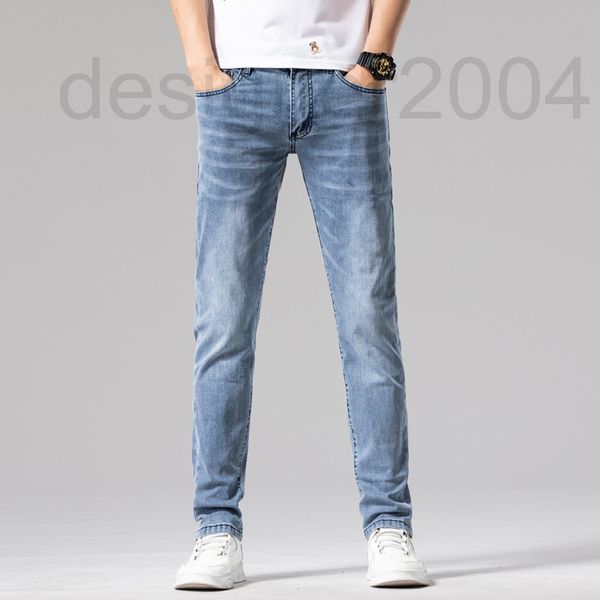 men's jeans designer men's summer thin elastic slim fitting small leg straight tube high-end fashion brand leisure long pants v8x7, Blue
men's jeans designer men's summer thin elastic slim fitting small leg straight tube high-end fashion brand leisure long pants v8x7, Blue