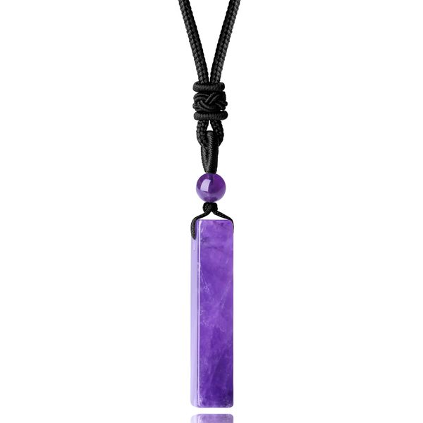 pendant necklaces crystal necklace for men women healing stone adjustable rope bar natural rec reiki quartz energy gemstone jewelry ammta, Silver
pendant necklaces crystal necklace for men women healing stone adjustable rope bar natural rec reiki quartz energy gemstone jewelry ammta, Silver