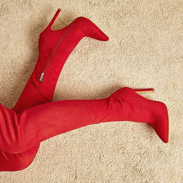 boots autumn and winter wrap leg elastic over knee boots big red thin high heels pointed legs tube female 220830, Black
boots autumn and winter wrap leg elastic over knee boots big red thin high heels pointed legs tube female 220830, Black