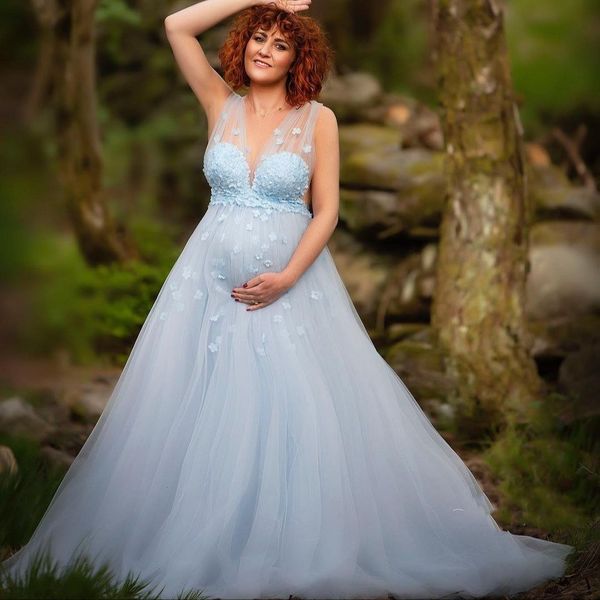 elegant v neck maternity dress for pshoot long prom dresses with appliques baby shower gowns vestido de novia, Black
elegant v neck maternity dress for pshoot long prom dresses with appliques baby shower gowns vestido de novia, Black