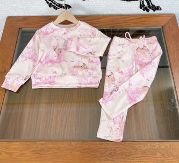 high end children's clothing fashion pink girls set autumn long sleeve sweater pants two-piece set kids suits, White
high end children's clothing fashion pink girls set autumn long sleeve sweater pants two-piece set kids suits, White