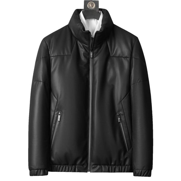 mens genuine leather down jacket winter coats long sleeve korean leather jackets thicking warm outerwear overcoat big size male waterproof, Black
mens genuine leather down jacket winter coats long sleeve korean leather jackets thicking warm outerwear overcoat big size male waterproof, Black