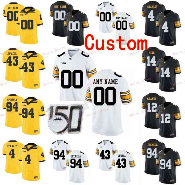 american college football wear stitched custom 15 josh jackson 2 peyton mansell 21 ivory kelly-martin 28 jack koerner iowa hawkeyes college, Black
american college football wear stitched custom 15 josh jackson 2 peyton mansell 21 ivory kelly-martin 28 jack koerner iowa hawkeyes college, Black