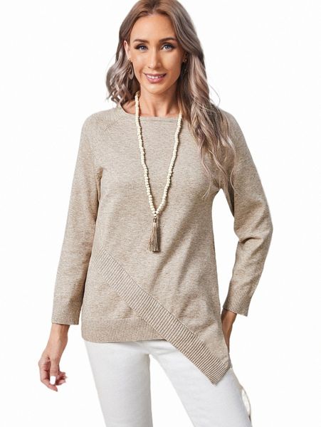 women's sweaters emery rose raglan sleeve asymmetrical hem sweater f2xw#, White;black
women's sweaters emery rose raglan sleeve asymmetrical hem sweater f2xw#, White;black