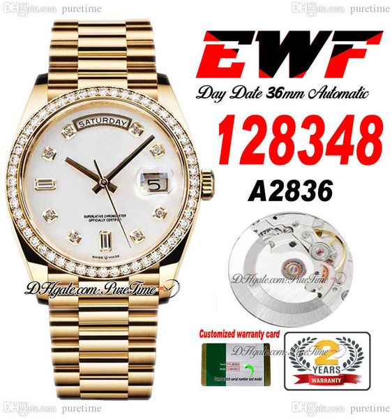 ewf day date 128348 a2836 automatic watch mens ladies yg diamonds bezel mop diamond dial presidential bracelet same serial card super editio, Slivery;brown
ewf day date 128348 a2836 automatic watch mens ladies yg diamonds bezel mop diamond dial presidential bracelet same serial card super editio, Slivery;brown