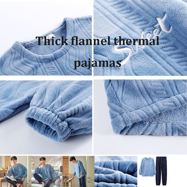 men's sleepwear winter flannel pajamas for men thick pajama male warm lovely panda lounge set casual plaid patwork pijama 220830, Black;brown
men's sleepwear winter flannel pajamas for men thick pajama male warm lovely panda lounge set casual plaid patwork pijama 220830, Black;brown