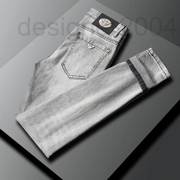 men's jeans designer spring and summer grey fashion 2022 new slim fit small foot elastic medium waist trousers 0z2e, Blue
men's jeans designer spring and summer grey fashion 2022 new slim fit small foot elastic medium waist trousers 0z2e, Blue
