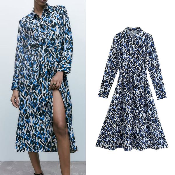 casual dresses autumn women print midi dress with belt turn-down collar long sleeve ladies vintage a-line dress vestidos ozz1638 220829, Black;gray
casual dresses autumn women print midi dress with belt turn-down collar long sleeve ladies vintage a-line dress vestidos ozz1638 220829, Black;gray