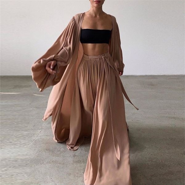 women's sleepwear women 3 piece sets homewear fashion casual lantern sleeve cardigan wide leg pants suits lady spring soft three outfit, Black;red
women's sleepwear women 3 piece sets homewear fashion casual lantern sleeve cardigan wide leg pants suits lady spring soft three outfit, Black;red