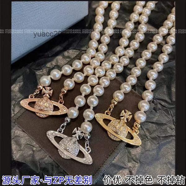 pendant necklaces vivian west vivian westwood saturn necklace female classic pearl chokel versatile lapped clavicle chain, Silver
pendant necklaces vivian west vivian westwood saturn necklace female classic pearl chokel versatile lapped clavicle chain, Silver
