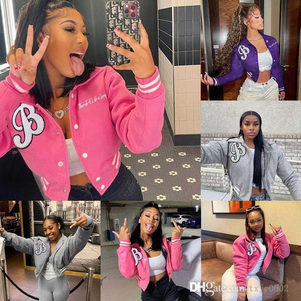 2023 designer women baseball jackets varsity fashion streetwear embroidered letter short coat crop autumn winter clothing, Black;brown
2023 designer women baseball jackets varsity fashion streetwear embroidered letter short coat crop autumn winter clothing, Black;brown