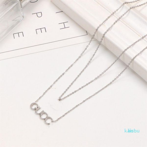 2021 extravagant design necklace double fashion love letter stainless steel women jewelry whole234e, Silver
2021 extravagant design necklace double fashion love letter stainless steel women jewelry whole234e, Silver