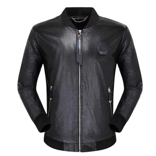 coat men's winter faux fur pp skull embroidery leather jacket thickened baseball collar jacket simulation motorcycle men, Black
coat men's winter faux fur pp skull embroidery leather jacket thickened baseball collar jacket simulation motorcycle men, Black