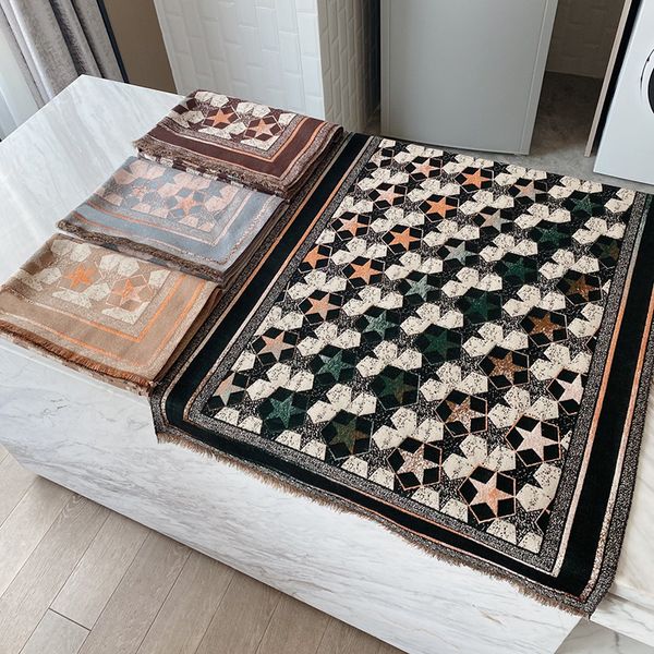 trendy square pattern scarves 4 colors detachable female scarf personality soft touch christmas shawls carpet, Blue;gray
trendy square pattern scarves 4 colors detachable female scarf personality soft touch christmas shawls carpet, Blue;gray