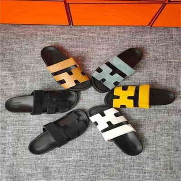 slipper slides herme designer chypre chypre luxury h flat beach sandals adjustable loop men women summer simple and smooth wo85, Black 
slipper slides herme designer chypre chypre luxury h flat beach sandals adjustable loop men women summer simple and smooth wo85, Black