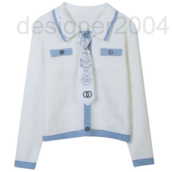 women's sweaters designer fashion knitted cardigan autumn winter 2022 new stripe color matching tie splicing british style lapel long s, White;black
women's sweaters designer fashion knitted cardigan autumn winter 2022 new stripe color matching tie splicing british style lapel long s, White;black