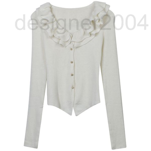 women's sweaters designer fashion knitted cardigan 2022 autumn new black and white color block irregular slim v-neck ruffle edge long s, White;black
women's sweaters designer fashion knitted cardigan 2022 autumn new black and white color block irregular slim v-neck ruffle edge long s, White;black
